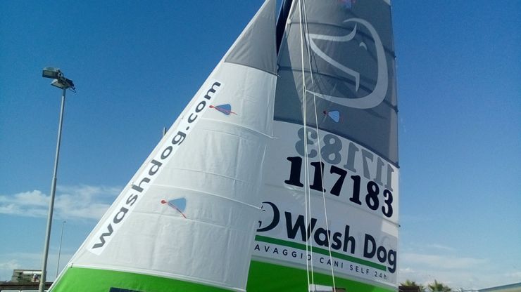 Un restyling completo per le vele della regata Wash Dog